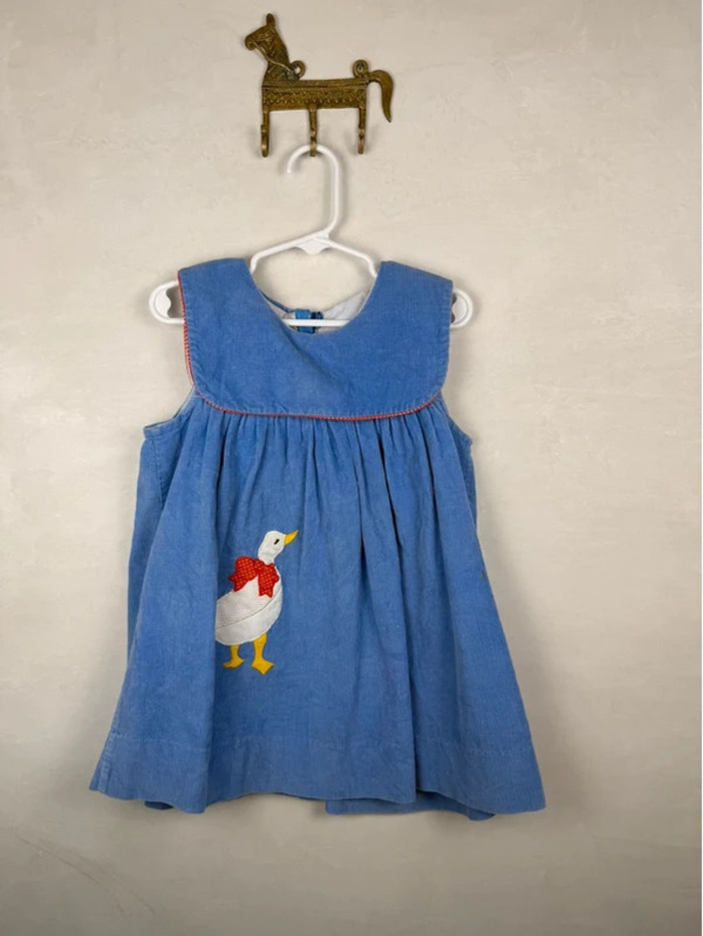 Vintage Light blue corduroy duck dress size 3T